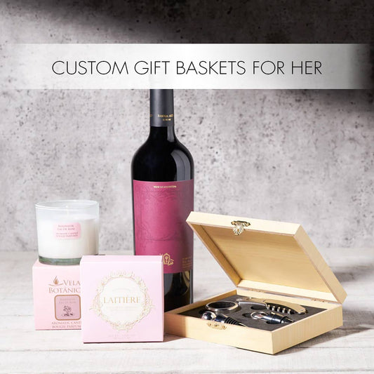 Need a gift basket for the Woman in your life? You can add your personal taste to the Gift Basket and set your own budget!