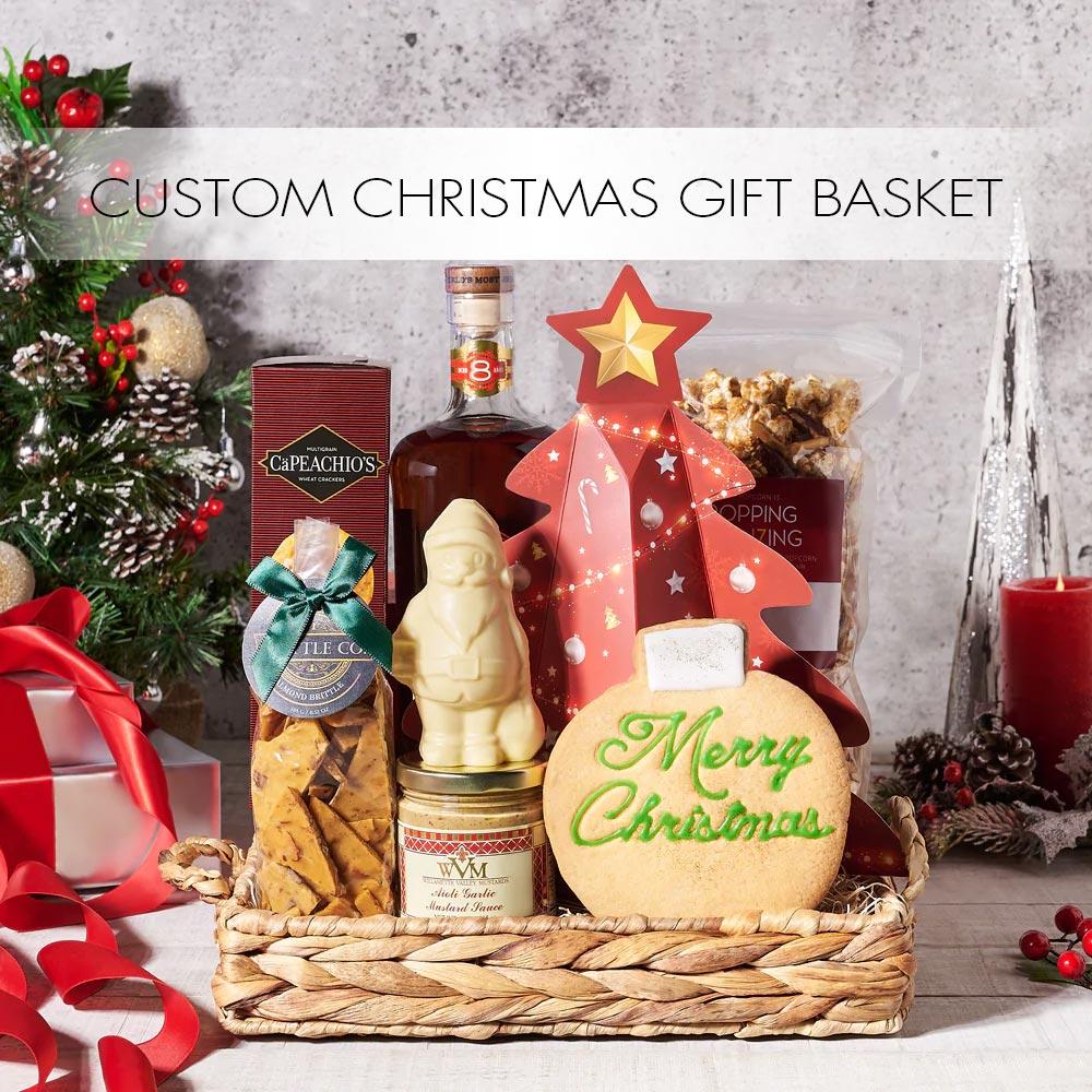 Everyone loves our Custom Christmas Gift Baskets! You can select all the items you would like included in the basket including the container 