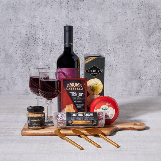 Wooden Cheese Board & Wine Gift Set, gourmet gift, gourmet, wine gift, wine, cheeseboard gift, cheeseboard, cheese gift, cheese 