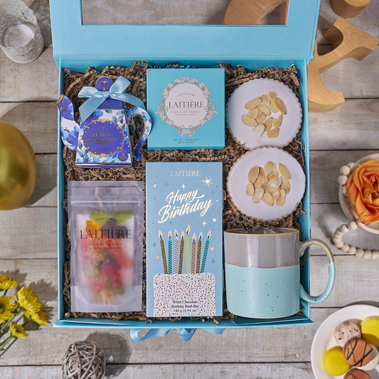 Best Birthday Wishes Gift Box, tea gift, tea, cookie gift, cookie, birthday gift, birthday.