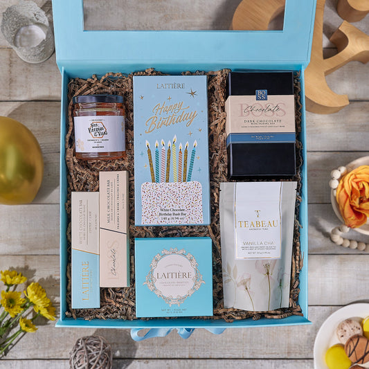 Birthday Bash Gift Set, birthday gift, birthday, chocolate gift, chocolate, dessert gift, dessert