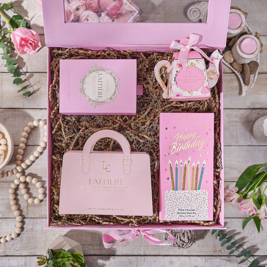 Birthday Tea Time Box, birthday gift, birthday, tea gift, tea, chocolate gift, chocolate.