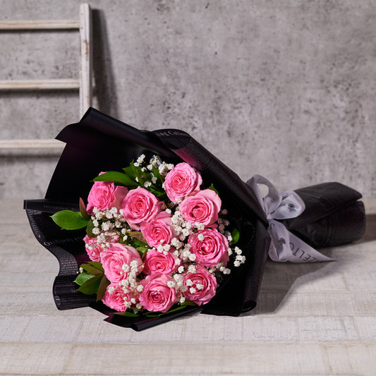 Bouquet of Pink Roses, Flower Delivery, Valentine's Day gifts