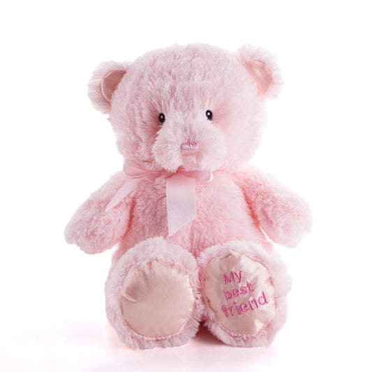 Pink Best Friend Baby Plush Bear, Baby Plushies, Baby Gifts, Plush Toys