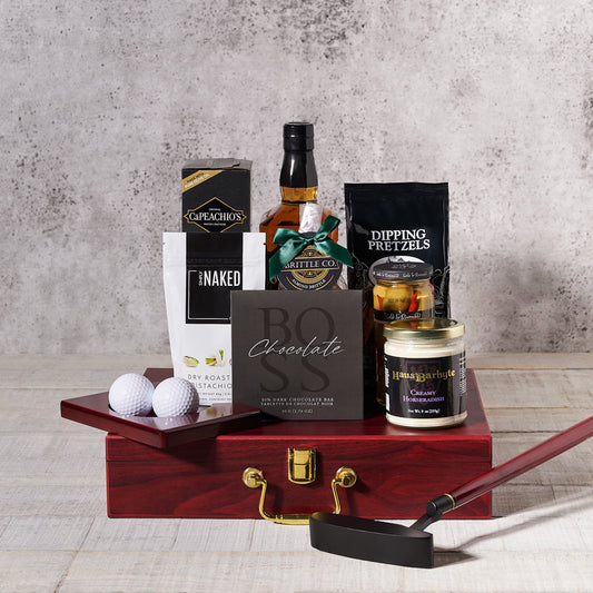 gourmet gifts,  gourmet,  golf,  Liquor Gift Basket,  Liquor Gift Set,  Liquor,  Set 24058-2021, liquor basket delivery, delivery liquor basket, golf gourmet 