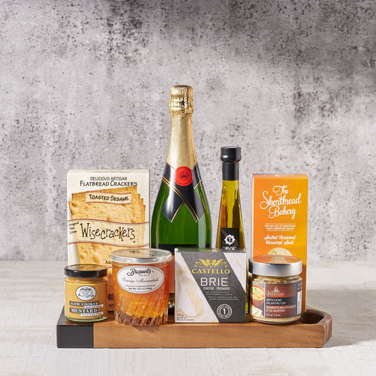 Gourmet Dipping & Champagne Gift Basket, Champagne Gift Baskets, Gourmet Gift Baskets