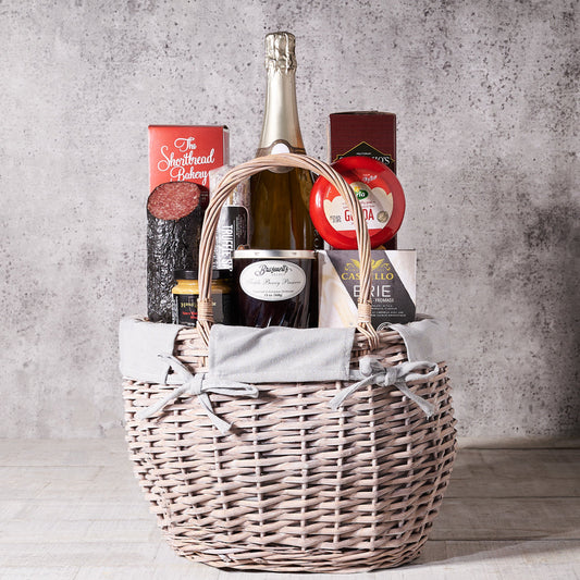 berry preserves,  brie cheese,  gourmet gift basket,  gourmet,  Salami,  crackers,  christmas,  chocolate,  cheese,  champagne, champagne gift basket delivery, delivery champagne and cheese, champagne basket delivery  