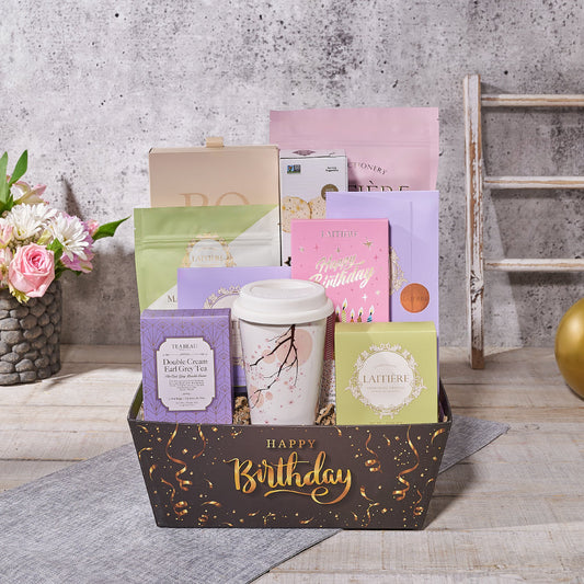 Sweet Birthday Tea Gift Set, tea gift, tea, chocolate gift, chocolate, birthday gift, birthday.