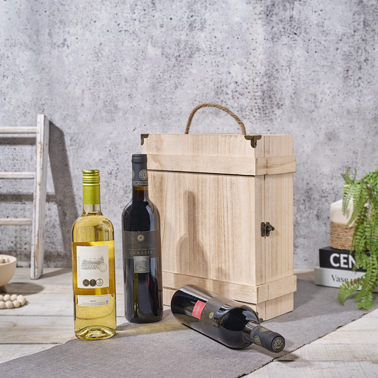 Kosher Wine Trio Gift Basket, wine gift, wine, kosher gift, kosher